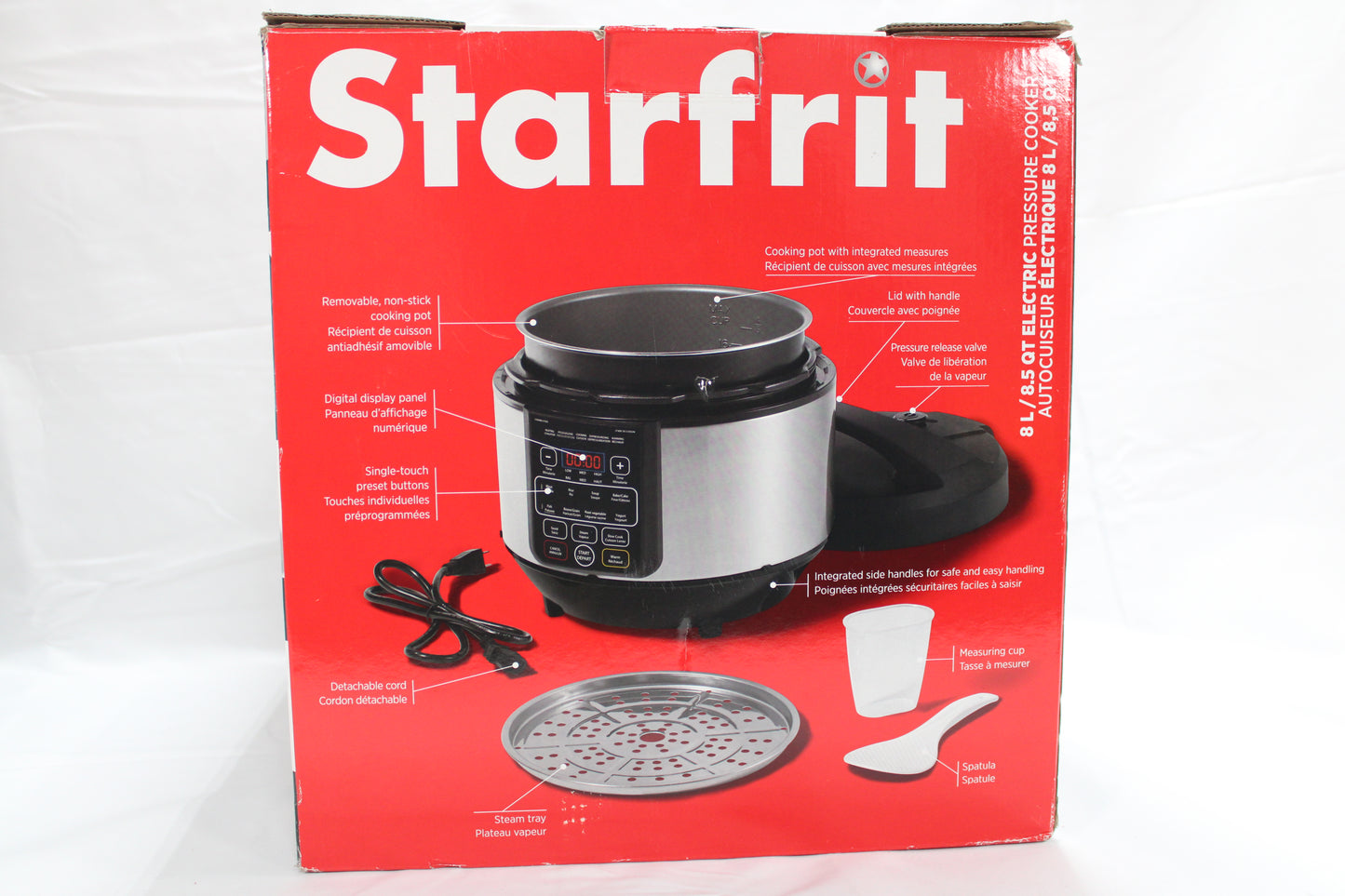 Starfrit  8.5-Quart Electric Multifunctional Pressure Cooker