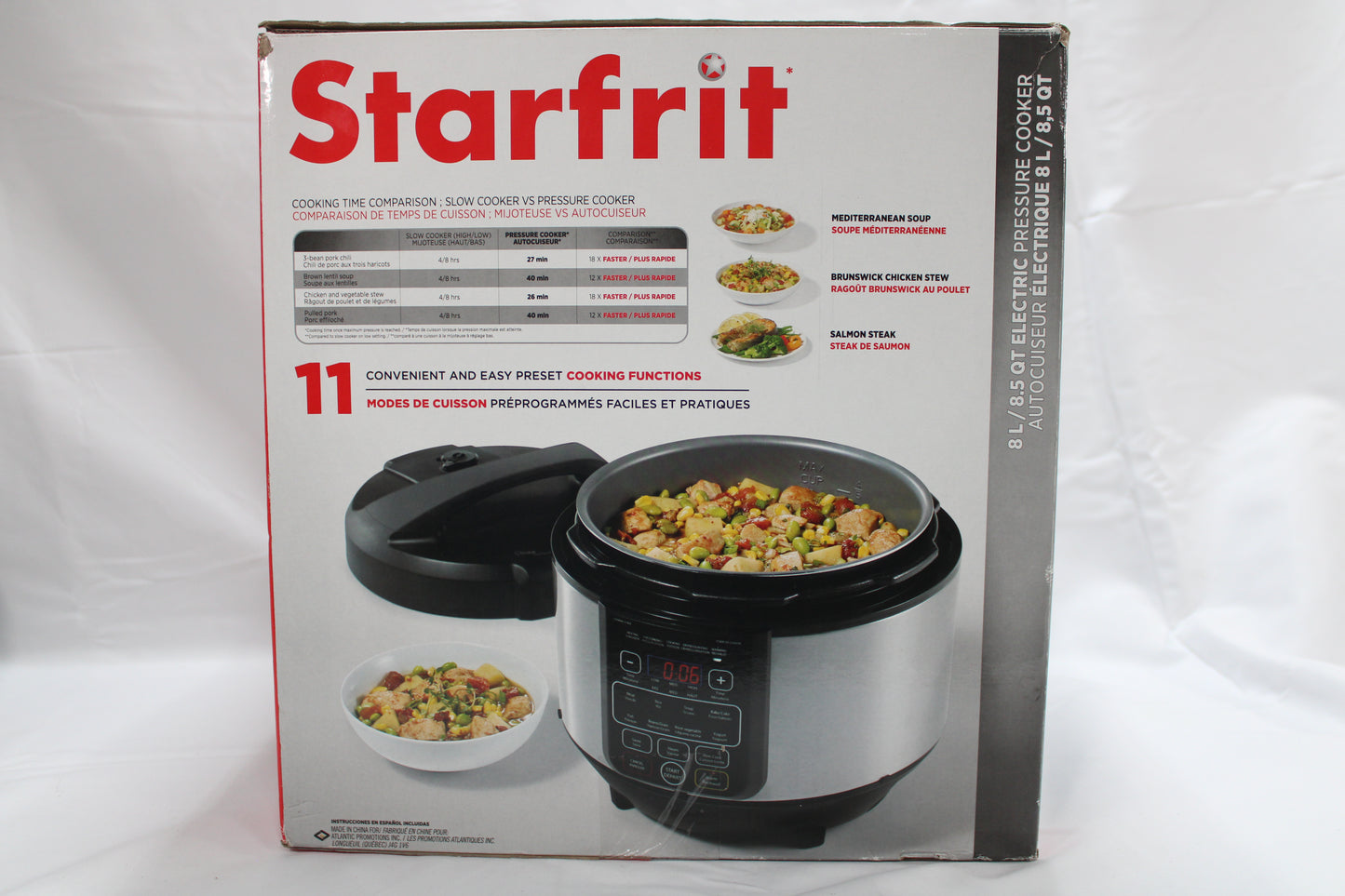 Starfrit  8.5-Quart Electric Multifunctional Pressure Cooker