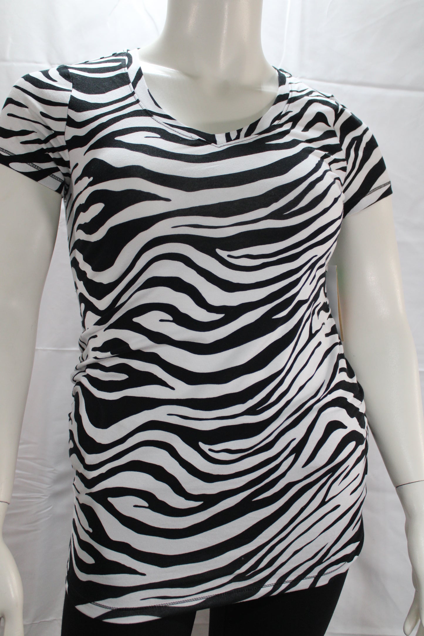 George NECK TEE BLK ZEBRA