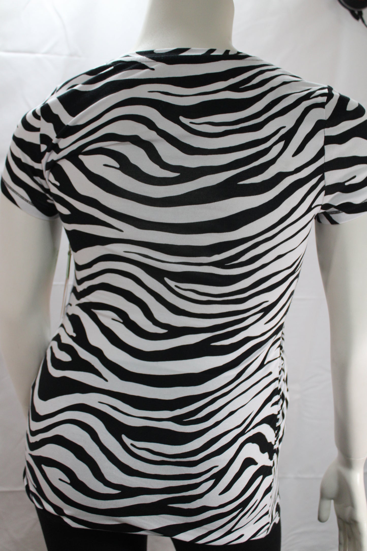 George NECK TEE BLK ZEBRA