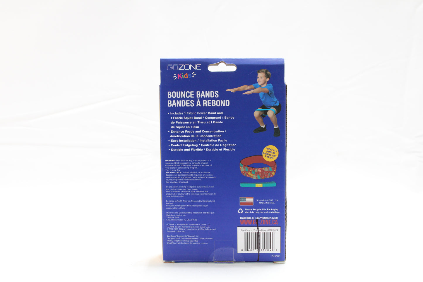 Gozone Kids X-Light Wild Printed Bounce Bands Red/Blue