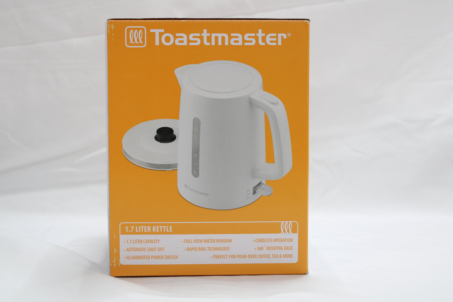 Toastmaster 1.7-Liter Electric Kettle - White