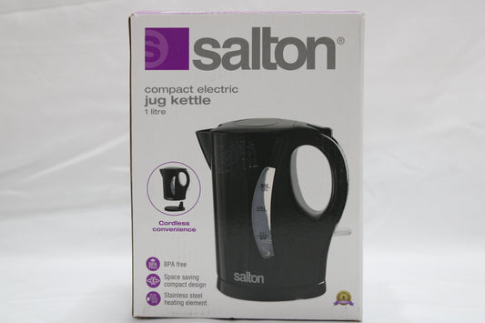 Salton Jug Kettle 1 .0 L/Qt - Black Cordless