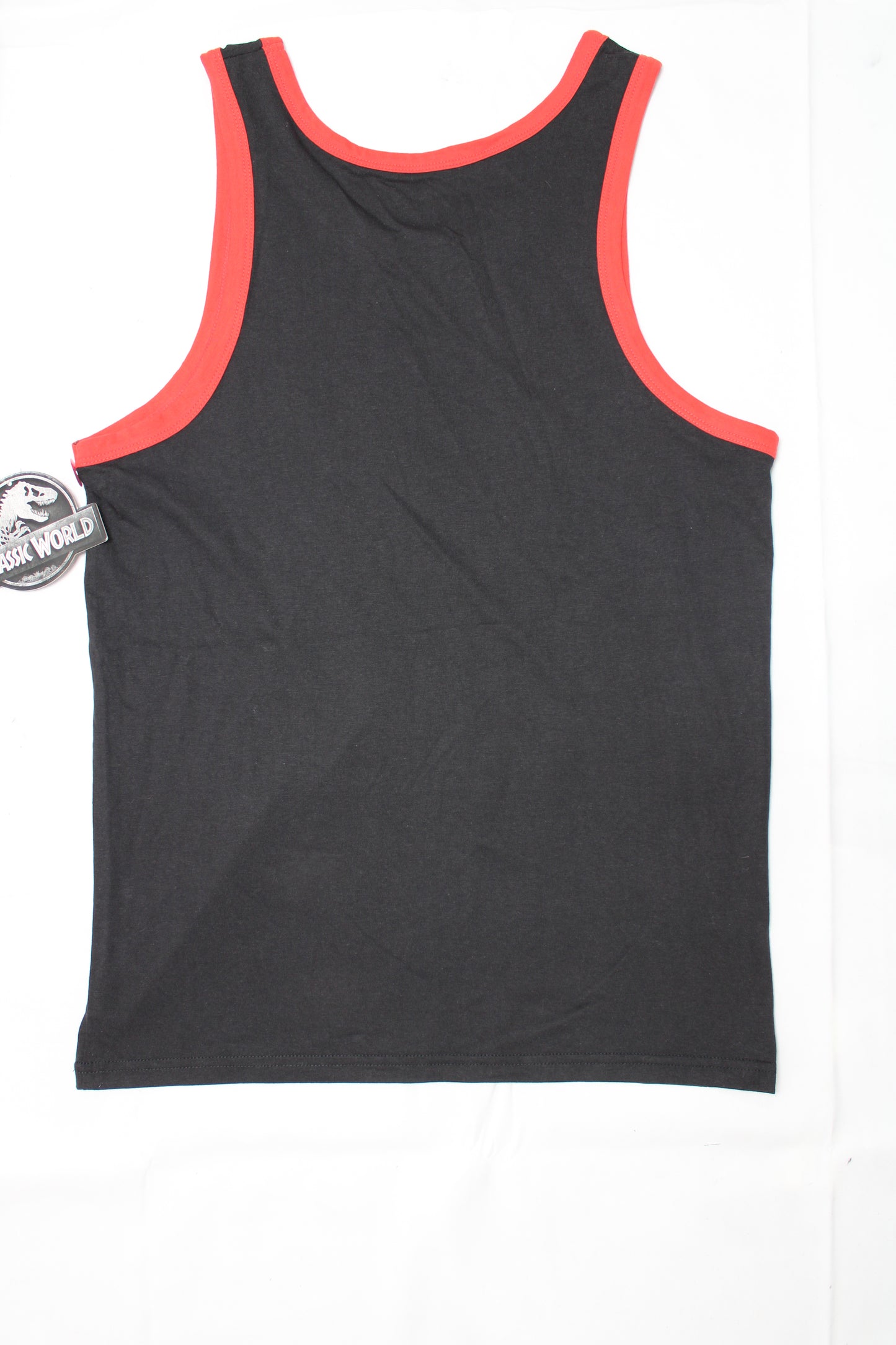 Fifth Sun Mens Jurassic World Iconic Logo Tank Top Black